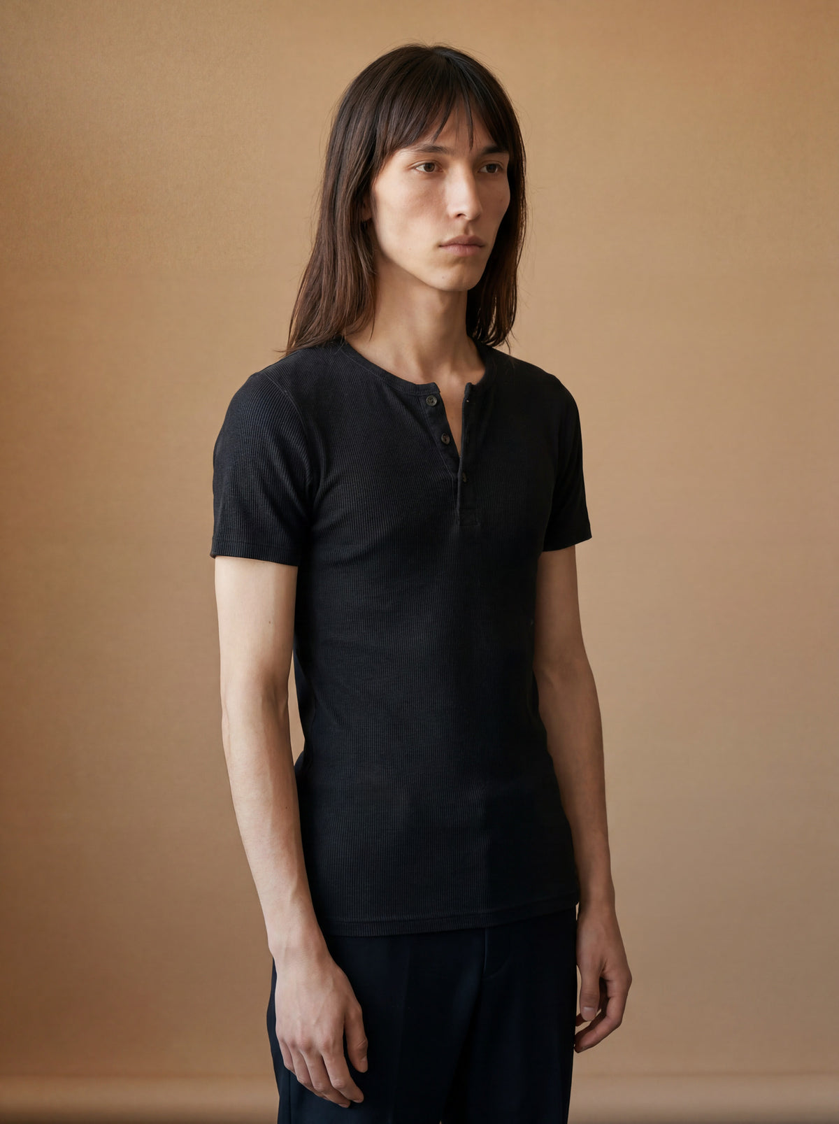 The Ribbed Henley — alt view