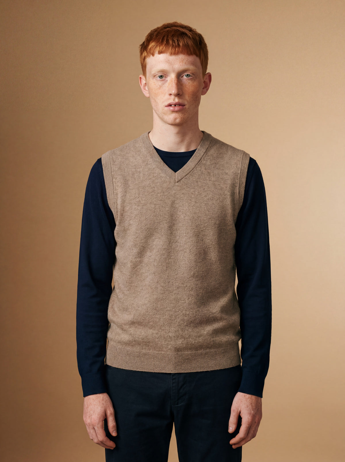 Le gilet en tricot