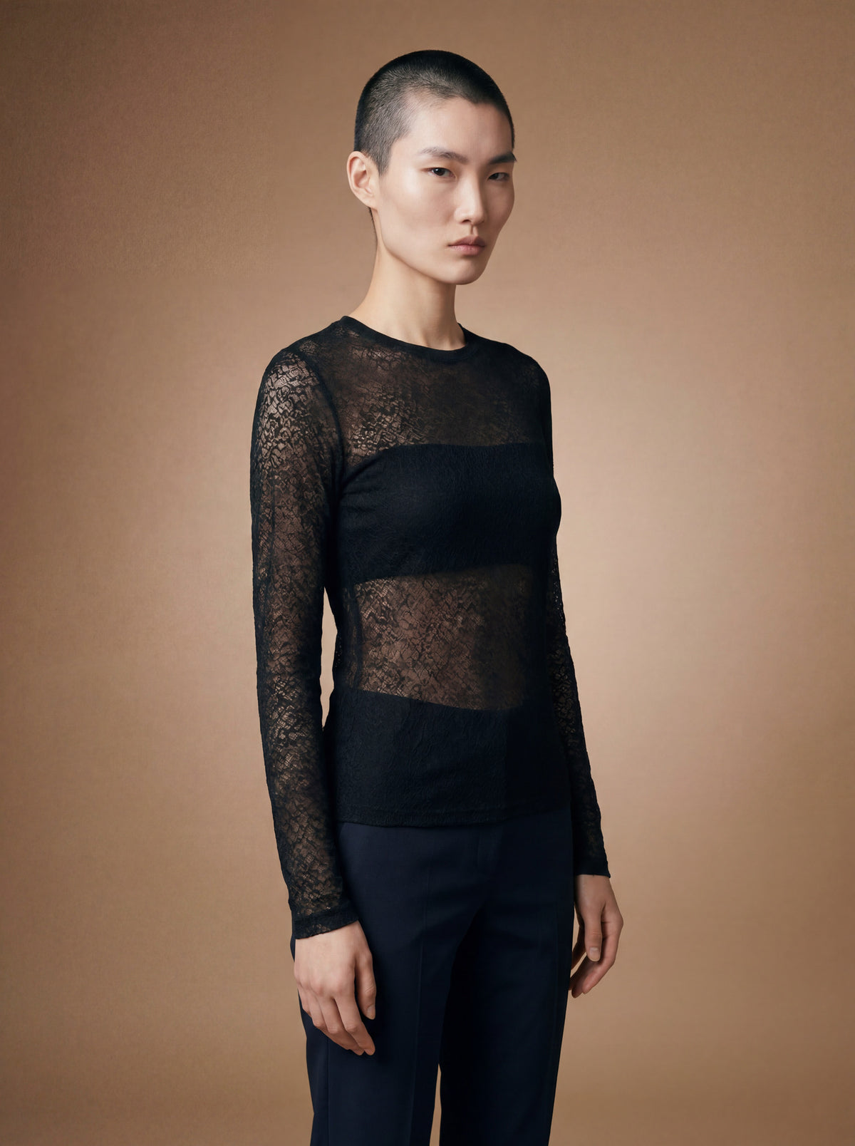 The Sheer Lace Top — alt view