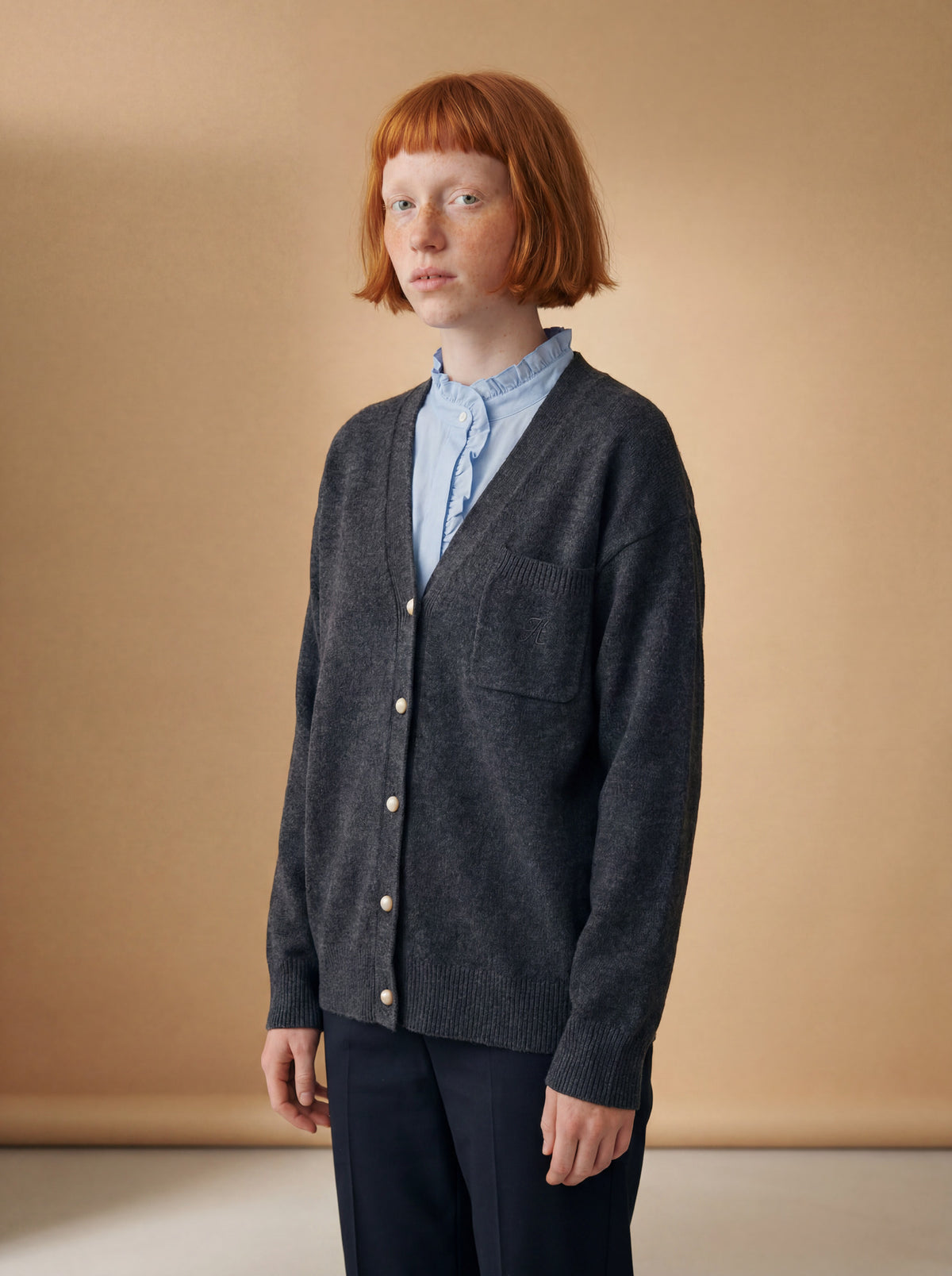 The Embroidered Cardigan — alt view