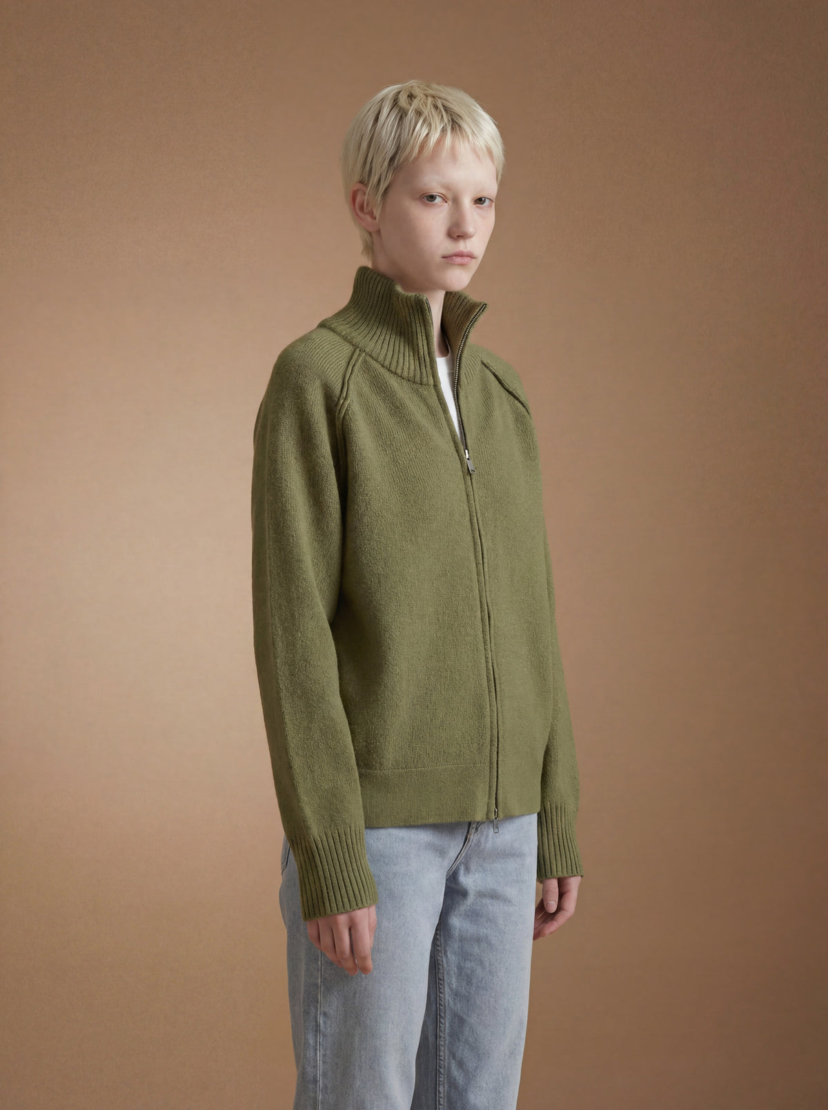 The Zip Cardigan — alt view